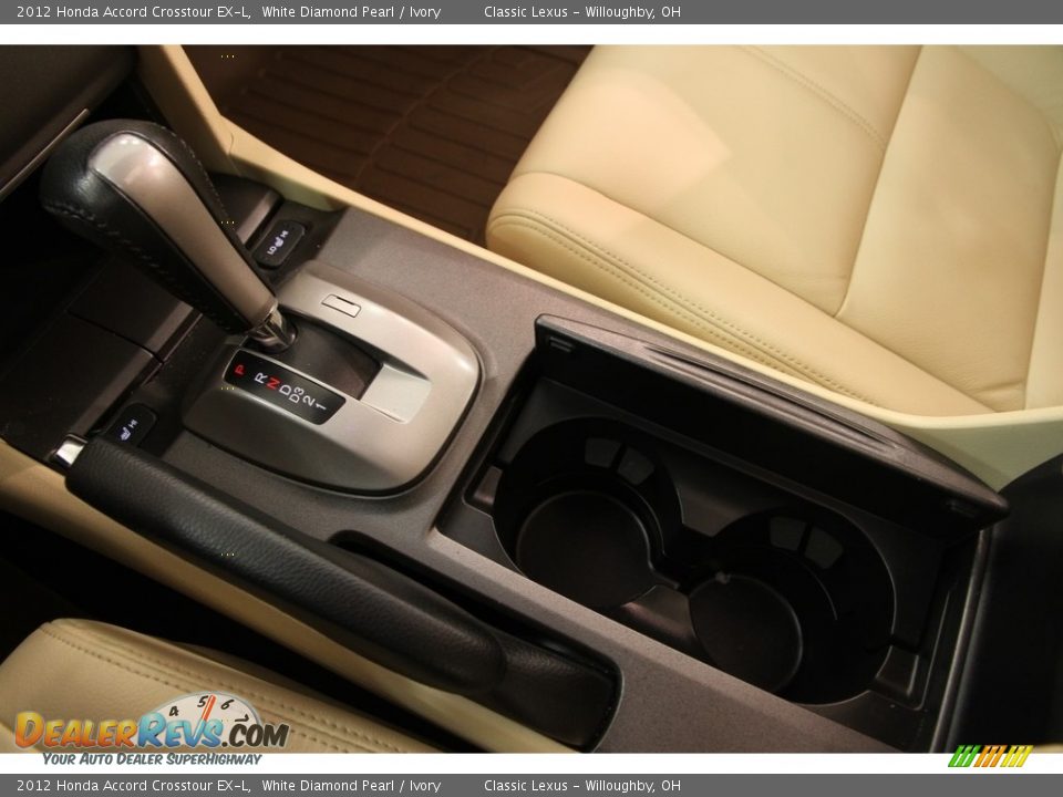 2012 Honda Accord Crosstour EX-L White Diamond Pearl / Ivory Photo #16