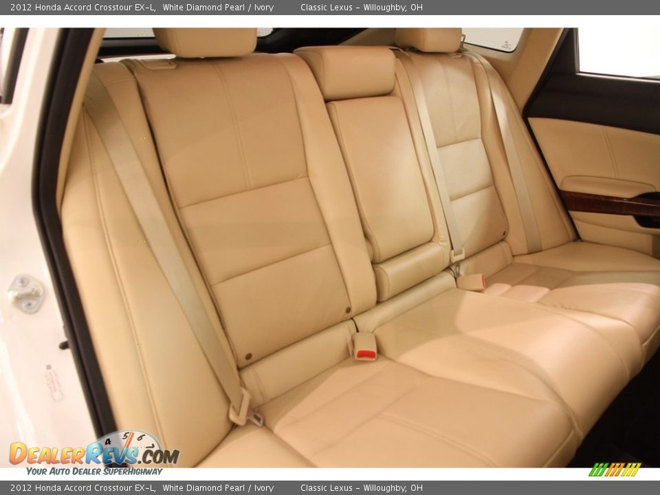 2012 Honda Accord Crosstour EX-L White Diamond Pearl / Ivory Photo #20