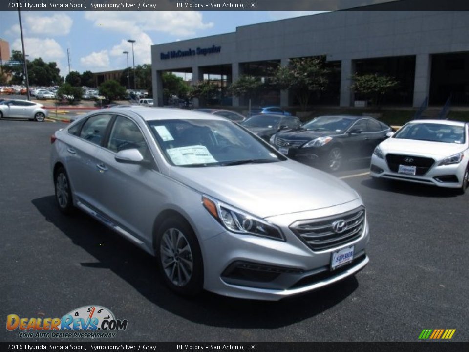 2016 Hyundai Sonata Sport Symphony Silver / Gray Photo #1