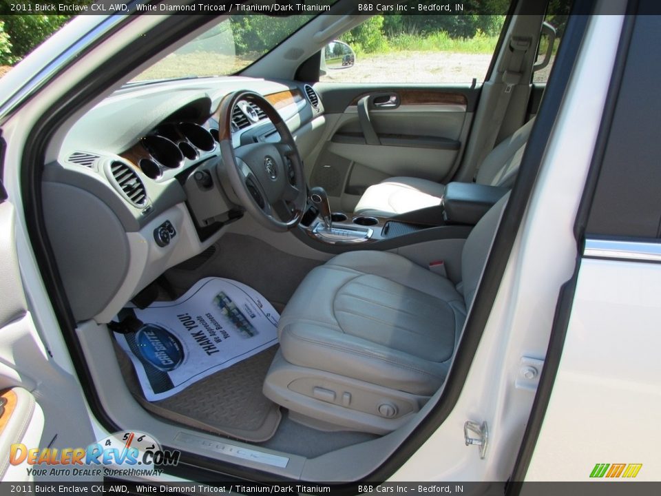 2011 Buick Enclave CXL AWD White Diamond Tricoat / Titanium/Dark Titanium Photo #19