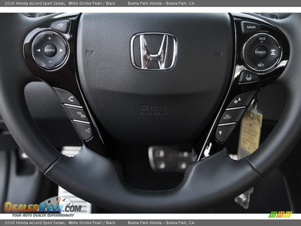 2016 Honda Accord Sport Sedan White Orchid Pearl / Black Photo #9