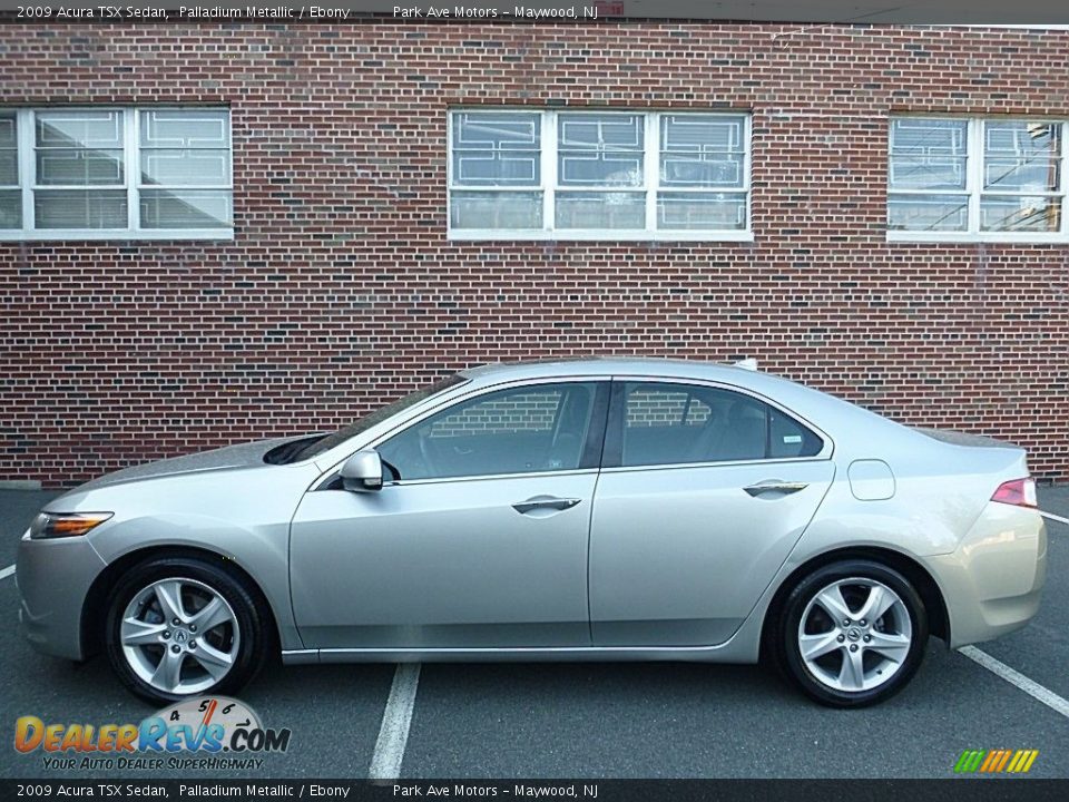 2009 Acura TSX Sedan Palladium Metallic / Ebony Photo #2