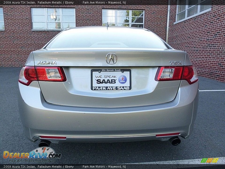 2009 Acura TSX Sedan Palladium Metallic / Ebony Photo #4
