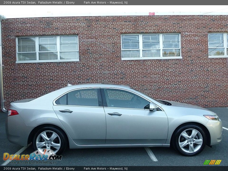 2009 Acura TSX Sedan Palladium Metallic / Ebony Photo #6