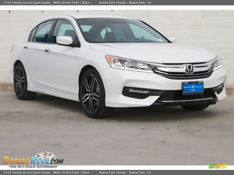 2016 Honda Accord Sport Sedan White Orchid Pearl / Black Photo #1