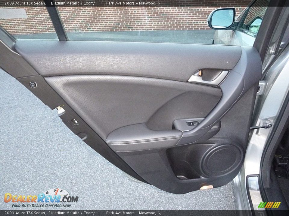 2009 Acura TSX Sedan Palladium Metallic / Ebony Photo #13