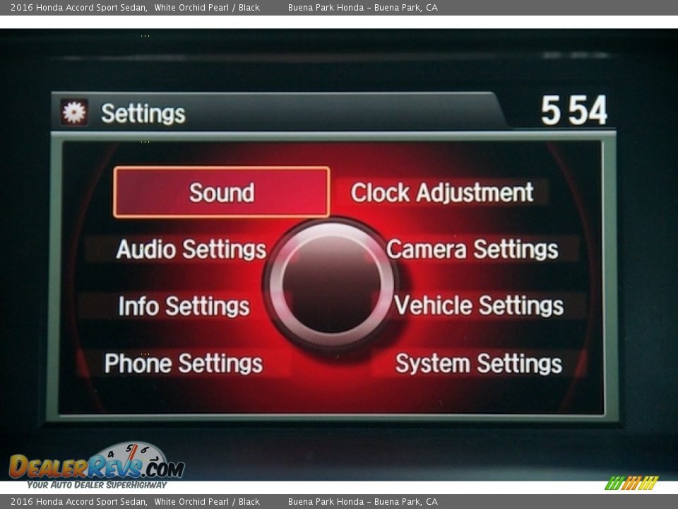 2016 Honda Accord Sport Sedan White Orchid Pearl / Black Photo #14