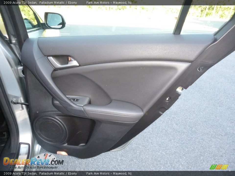 2009 Acura TSX Sedan Palladium Metallic / Ebony Photo #19