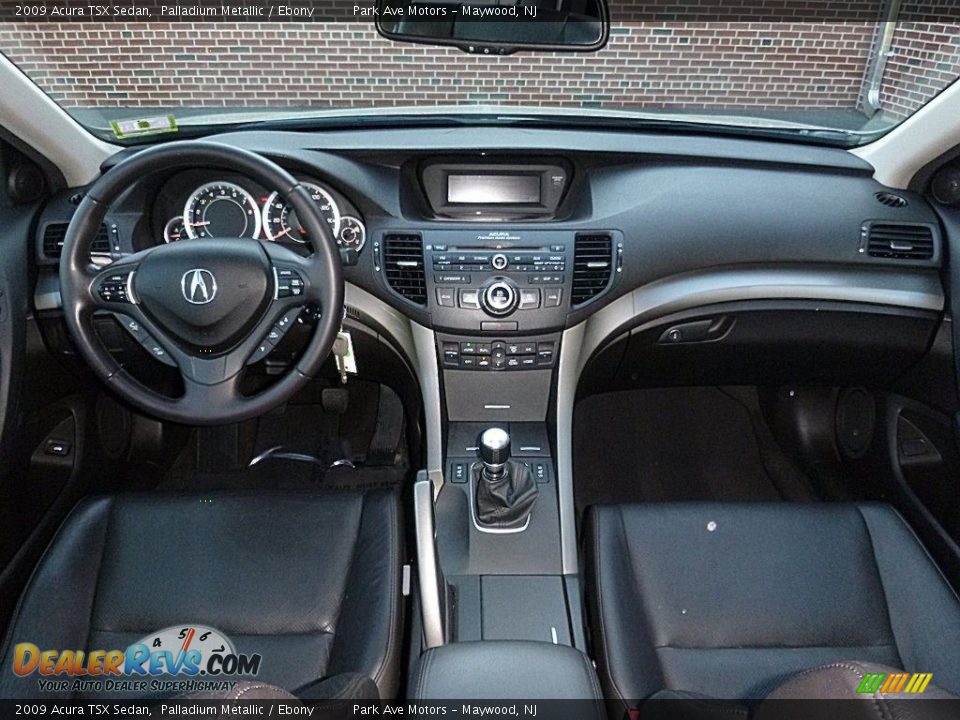 2009 Acura TSX Sedan Palladium Metallic / Ebony Photo #24