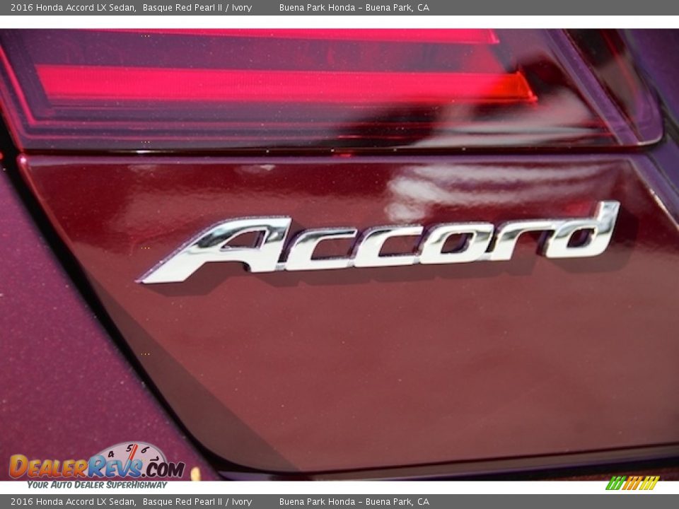 2016 Honda Accord LX Sedan Basque Red Pearl II / Ivory Photo #3