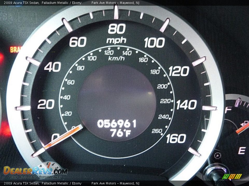 2009 Acura TSX Sedan Palladium Metallic / Ebony Photo #26