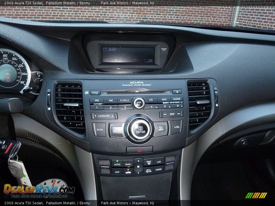 2009 Acura TSX Sedan Palladium Metallic / Ebony Photo #27