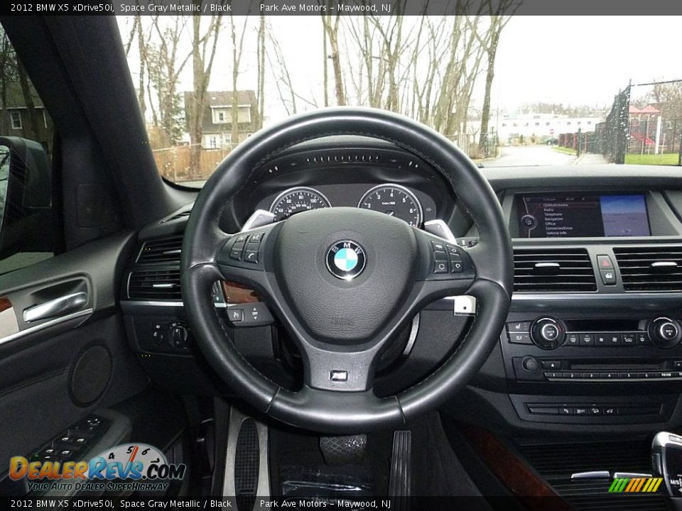 2012 BMW X5 xDrive50i Space Gray Metallic / Black Photo #25