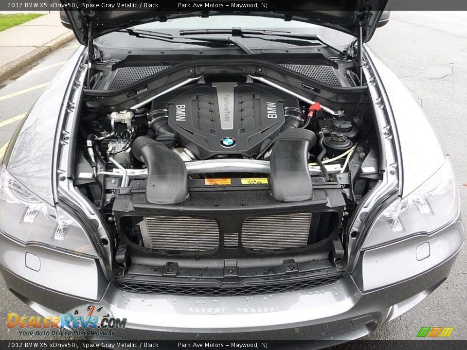 2012 BMW X5 xDrive50i Space Gray Metallic / Black Photo #33