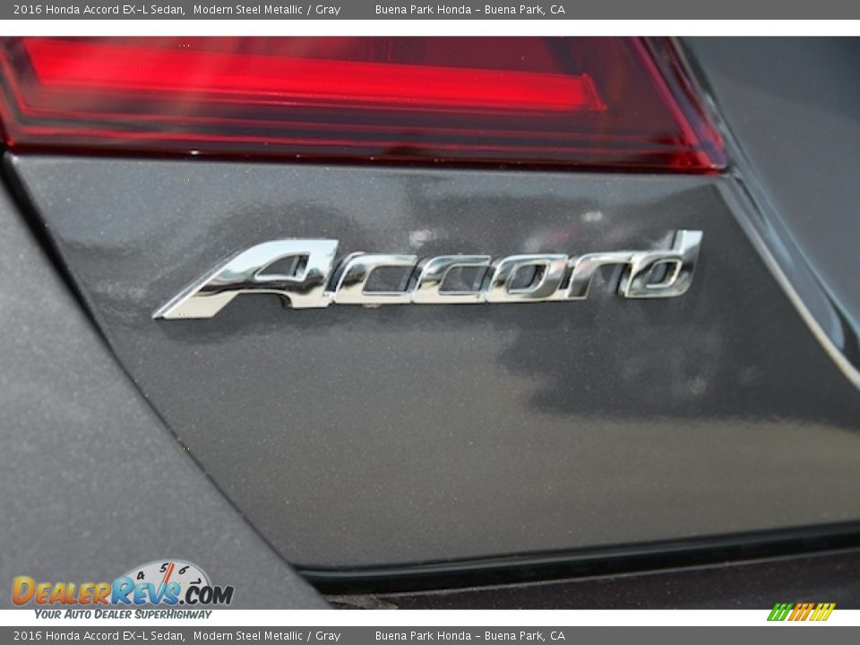 2016 Honda Accord EX-L Sedan Modern Steel Metallic / Gray Photo #3