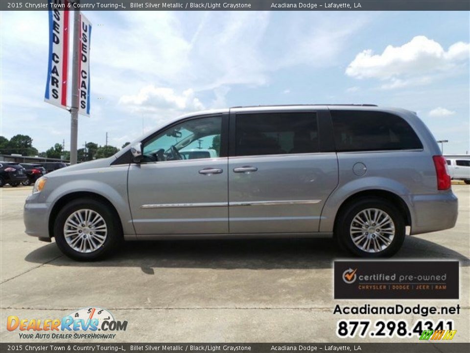 2015 Chrysler Town & Country Touring-L Billet Silver Metallic / Black/Light Graystone Photo #3