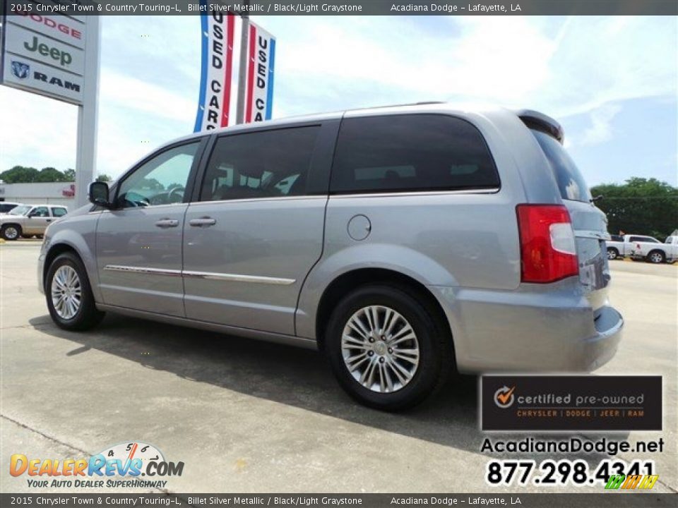 2015 Chrysler Town & Country Touring-L Billet Silver Metallic / Black/Light Graystone Photo #4