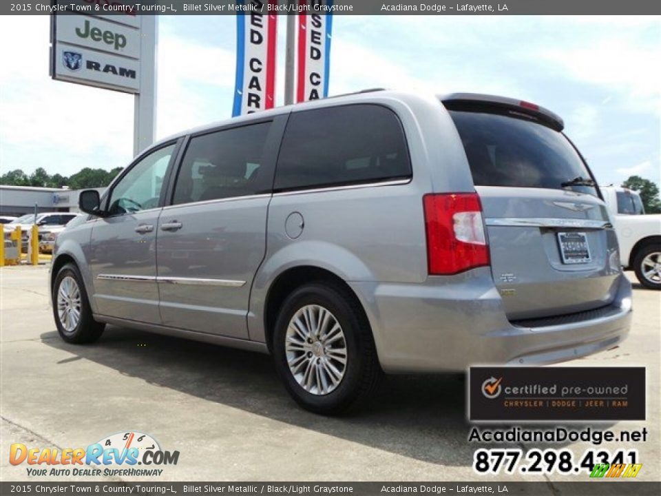 2015 Chrysler Town & Country Touring-L Billet Silver Metallic / Black/Light Graystone Photo #5