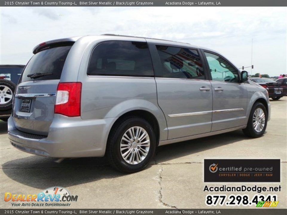 2015 Chrysler Town & Country Touring-L Billet Silver Metallic / Black/Light Graystone Photo #8