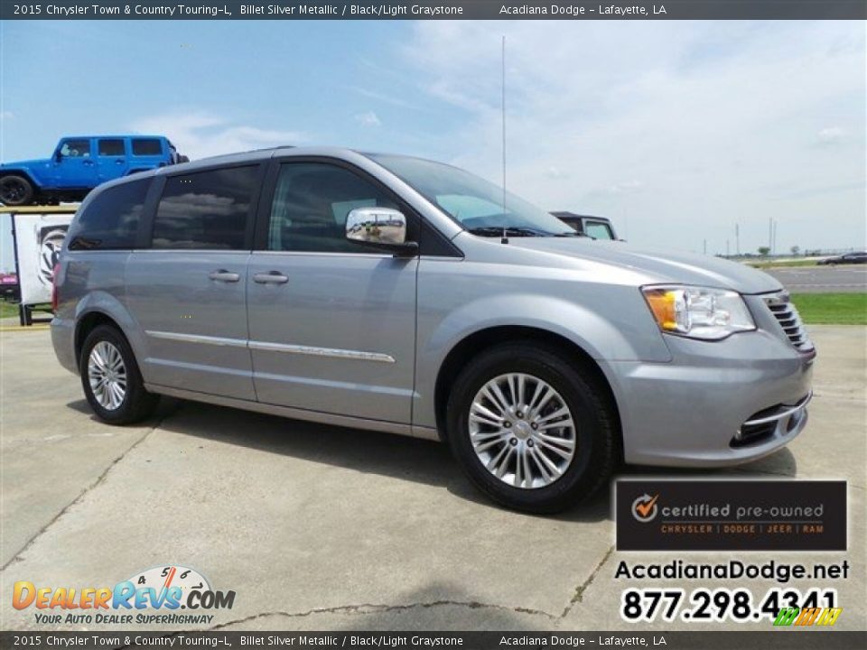 2015 Chrysler Town & Country Touring-L Billet Silver Metallic / Black/Light Graystone Photo #11