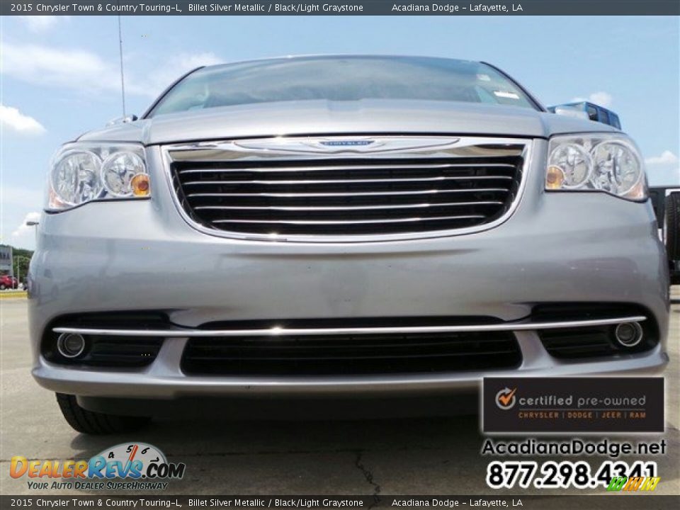 2015 Chrysler Town & Country Touring-L Billet Silver Metallic / Black/Light Graystone Photo #13