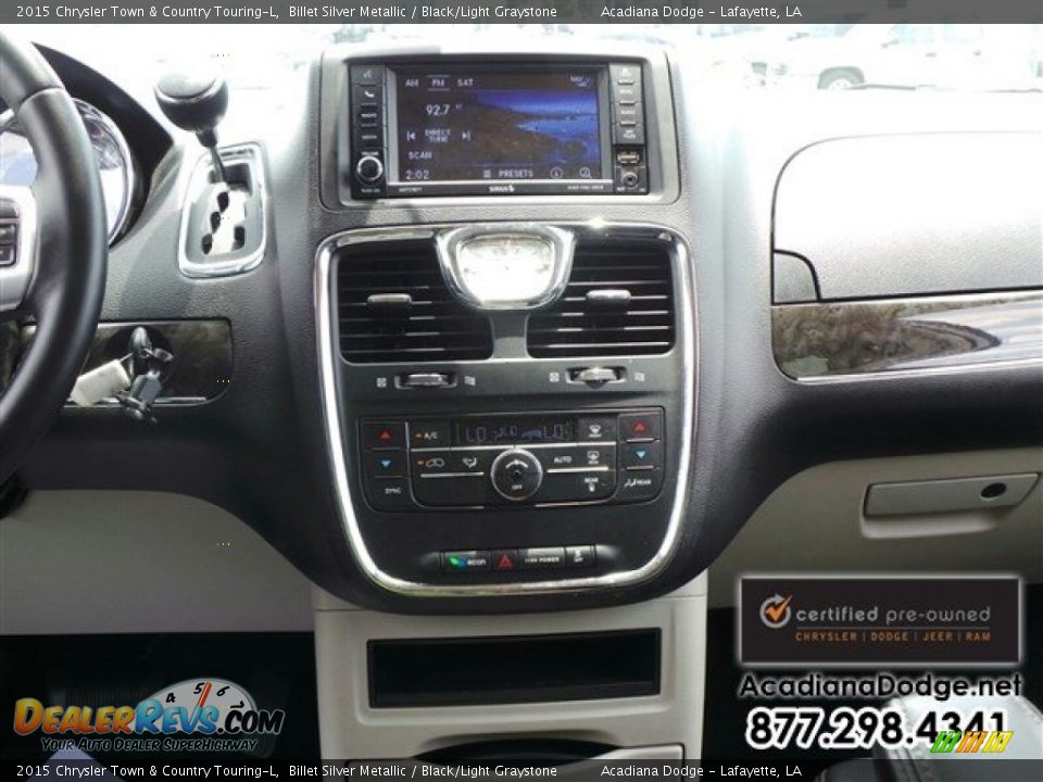 2015 Chrysler Town & Country Touring-L Billet Silver Metallic / Black/Light Graystone Photo #21