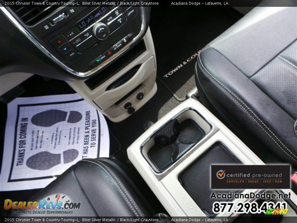 2015 Chrysler Town & Country Touring-L Billet Silver Metallic / Black/Light Graystone Photo #22