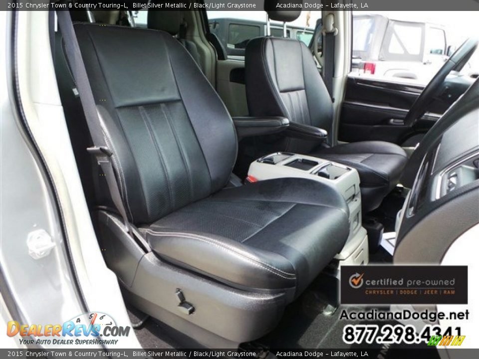 2015 Chrysler Town & Country Touring-L Billet Silver Metallic / Black/Light Graystone Photo #25