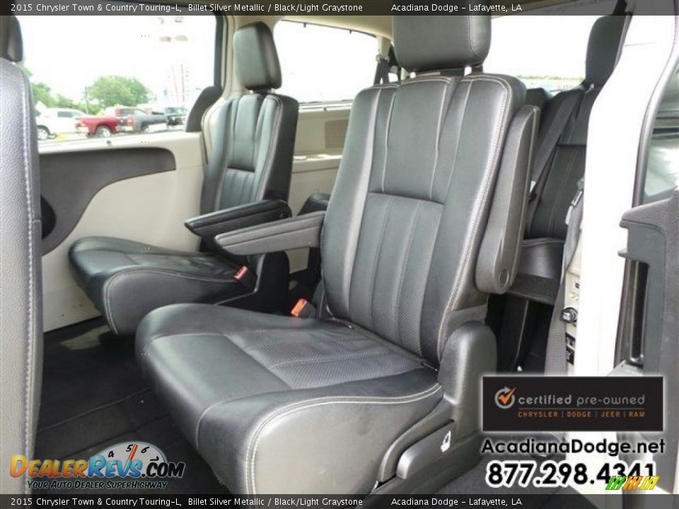 2015 Chrysler Town & Country Touring-L Billet Silver Metallic / Black/Light Graystone Photo #27