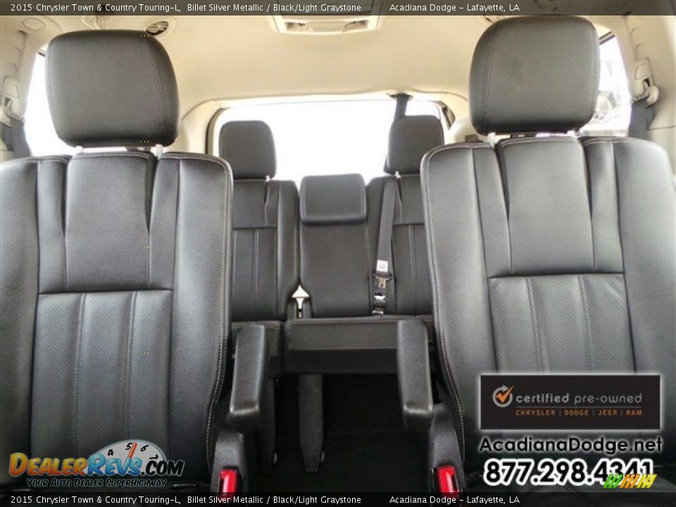2015 Chrysler Town & Country Touring-L Billet Silver Metallic / Black/Light Graystone Photo #28