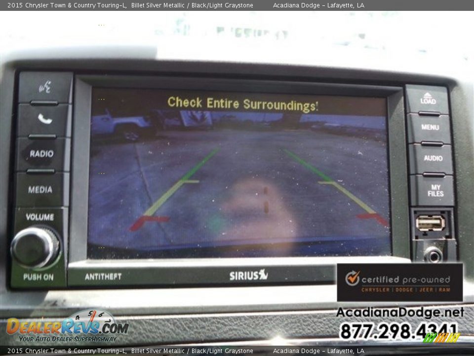 2015 Chrysler Town & Country Touring-L Billet Silver Metallic / Black/Light Graystone Photo #30