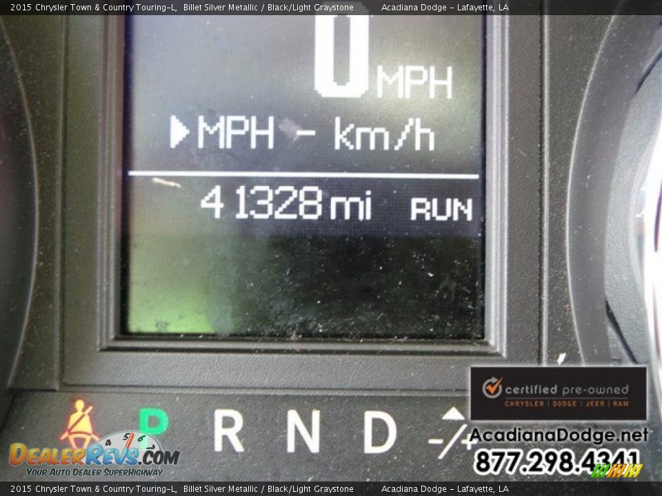 2015 Chrysler Town & Country Touring-L Billet Silver Metallic / Black/Light Graystone Photo #31