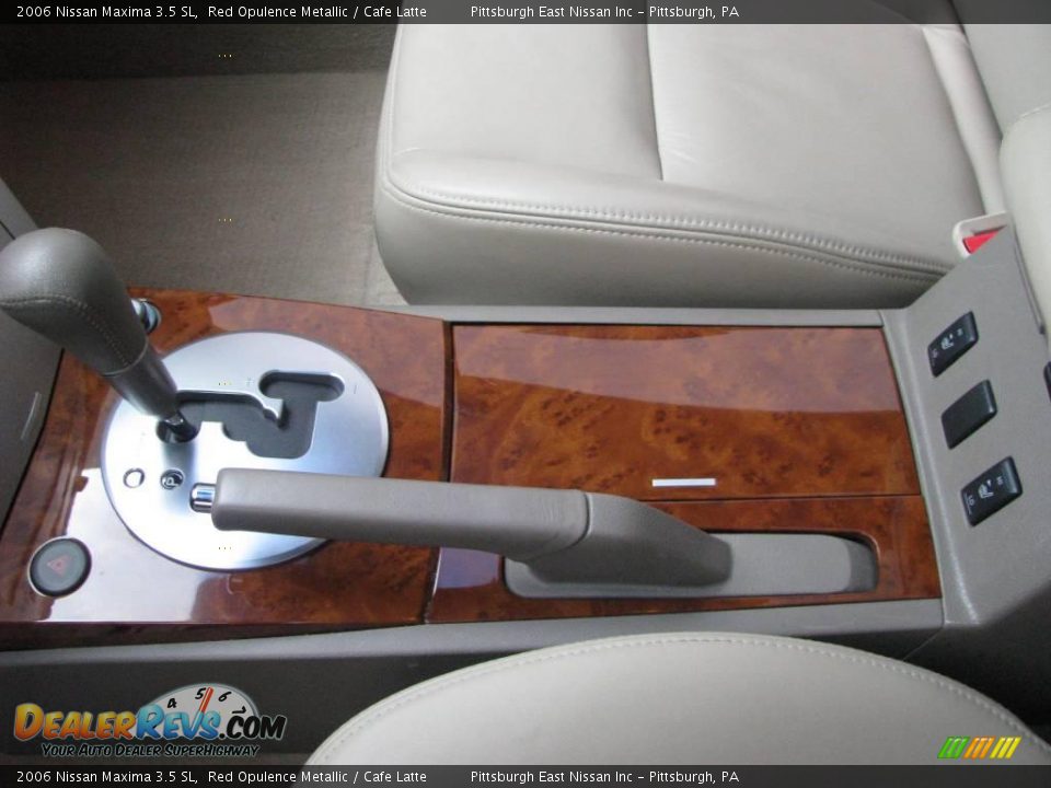 2006 Nissan Maxima 3.5 SL Red Opulence Metallic / Cafe Latte Photo #10