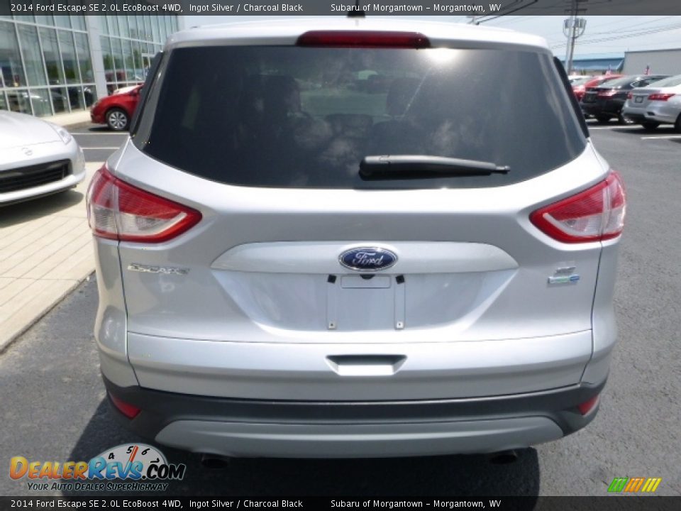 2014 Ford Escape SE 2.0L EcoBoost 4WD Ingot Silver / Charcoal Black Photo #8