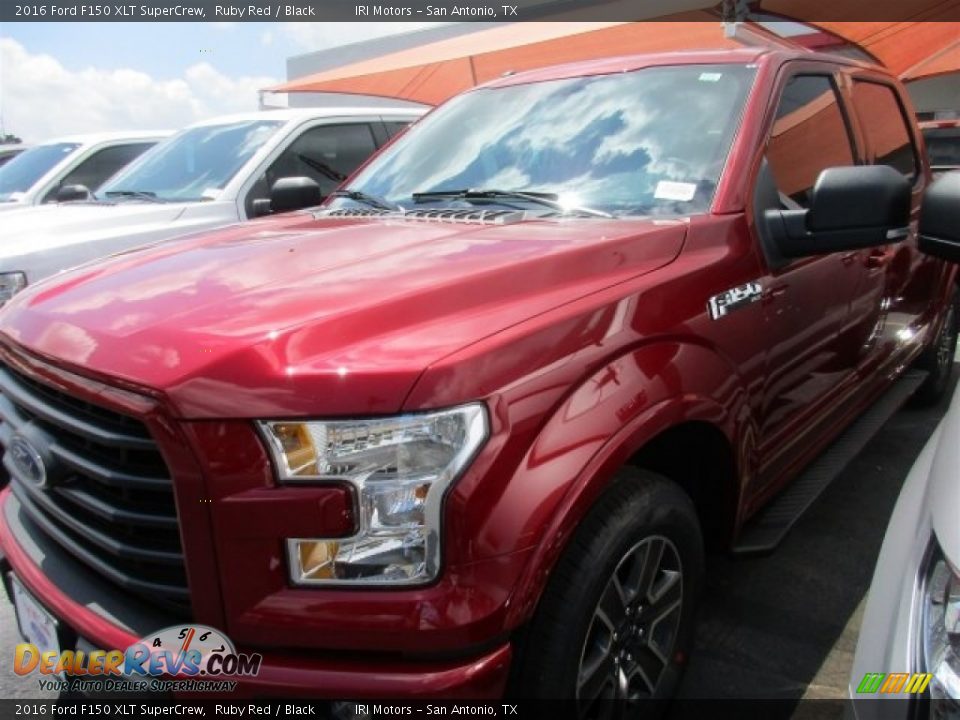 2016 Ford F150 XLT SuperCrew Ruby Red / Black Photo #2