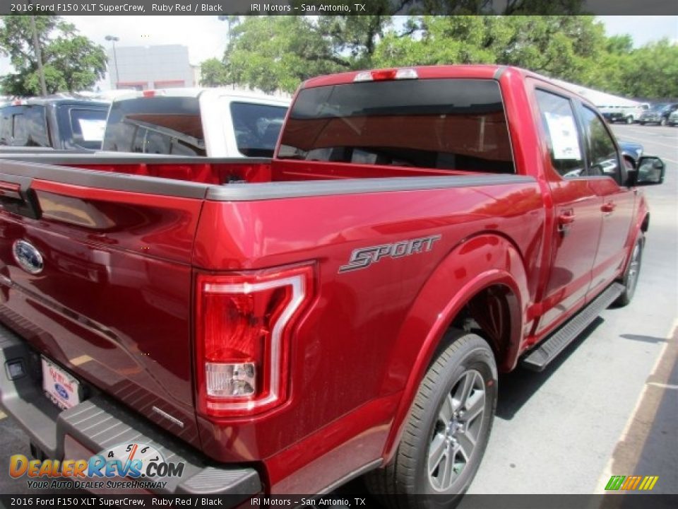 2016 Ford F150 XLT SuperCrew Ruby Red / Black Photo #8