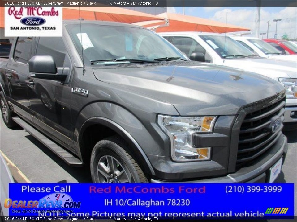 2016 Ford F150 XLT SuperCrew Magnetic / Black Photo #1