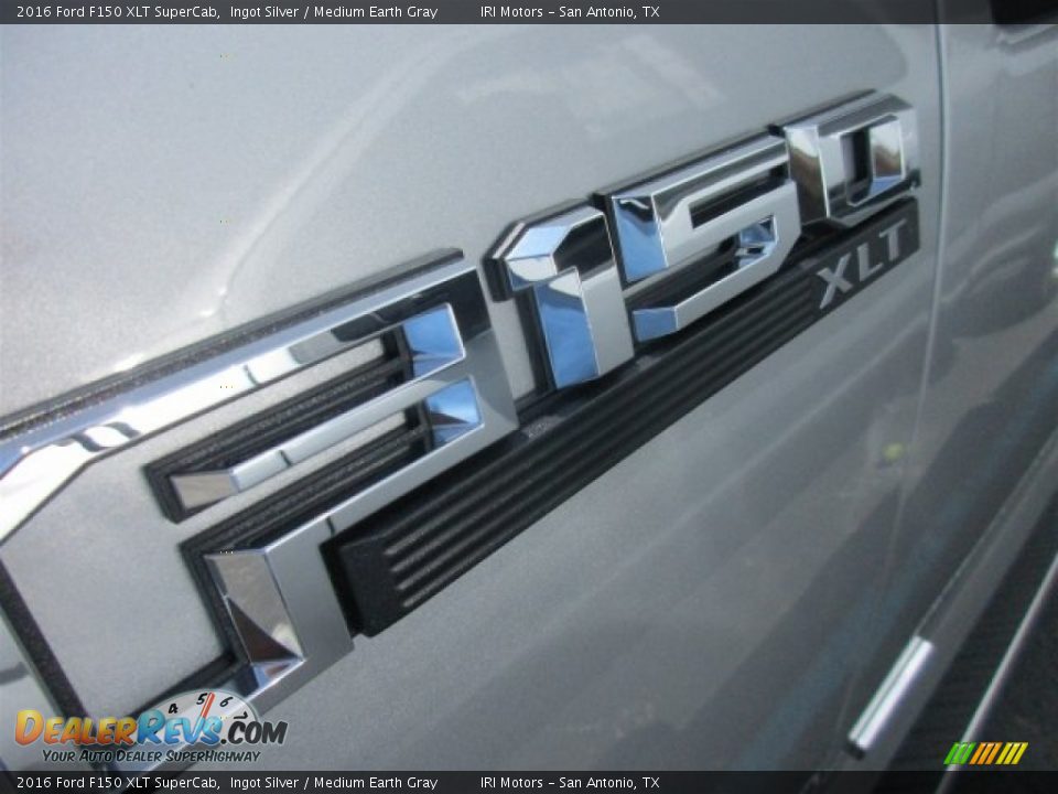 2016 Ford F150 XLT SuperCab Ingot Silver / Medium Earth Gray Photo #3