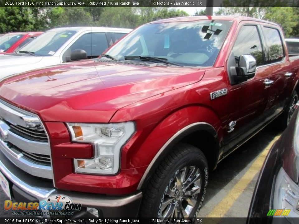 2016 Ford F150 King Ranch SuperCrew 4x4 Ruby Red / King Ranch Java Photo #2