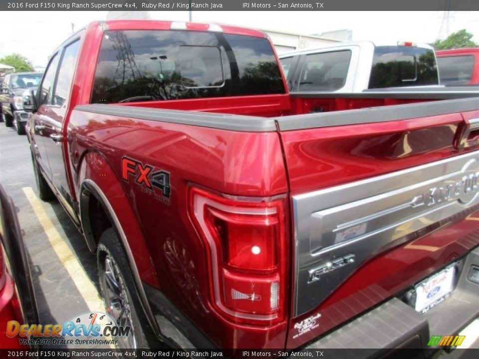 2016 Ford F150 King Ranch SuperCrew 4x4 Ruby Red / King Ranch Java Photo #5
