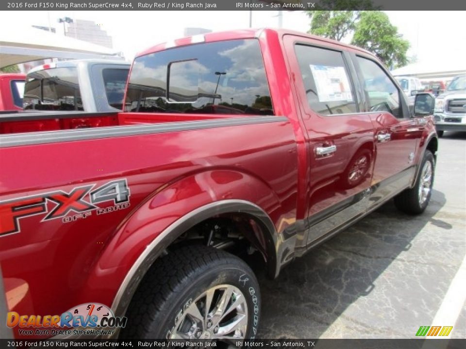 2016 Ford F150 King Ranch SuperCrew 4x4 Ruby Red / King Ranch Java Photo #8
