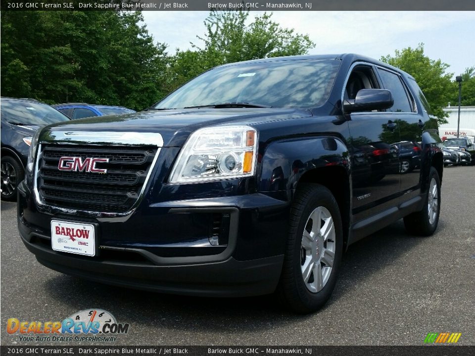 2016 GMC Terrain SLE Dark Sapphire Blue Metallic / Jet Black Photo #1