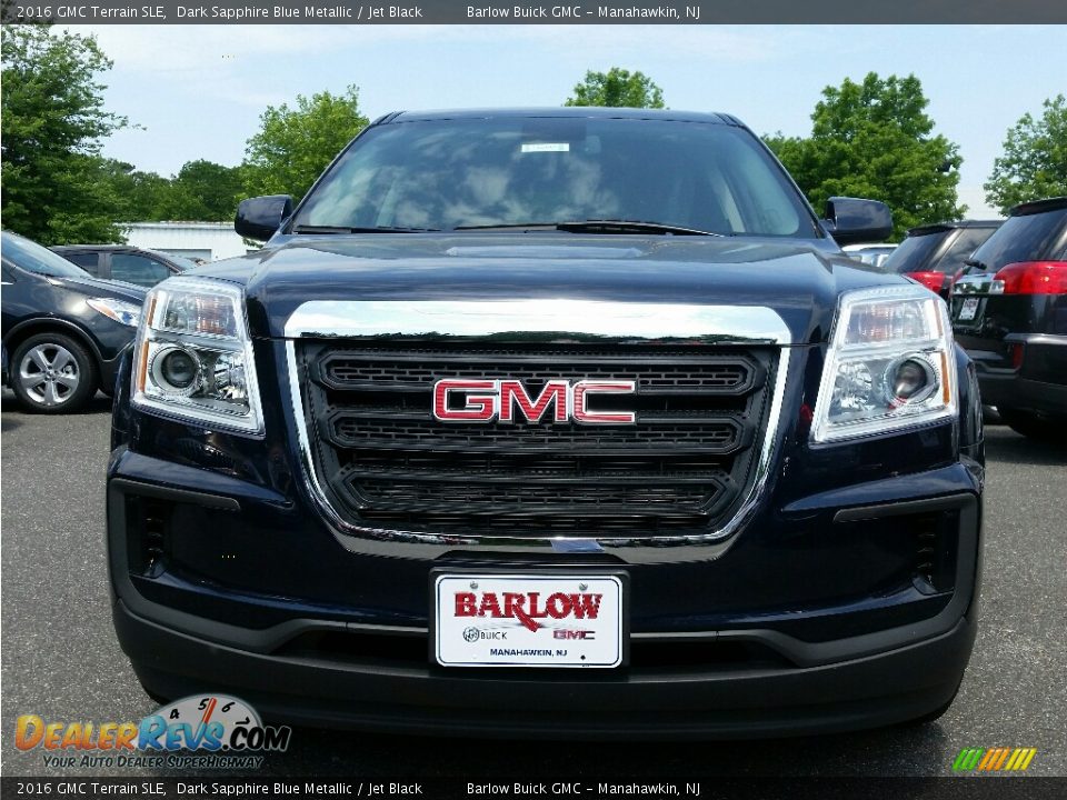 2016 GMC Terrain SLE Dark Sapphire Blue Metallic / Jet Black Photo #2