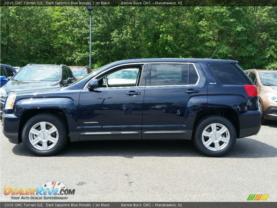 2016 GMC Terrain SLE Dark Sapphire Blue Metallic / Jet Black Photo #3