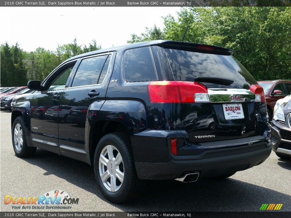 2016 GMC Terrain SLE Dark Sapphire Blue Metallic / Jet Black Photo #4