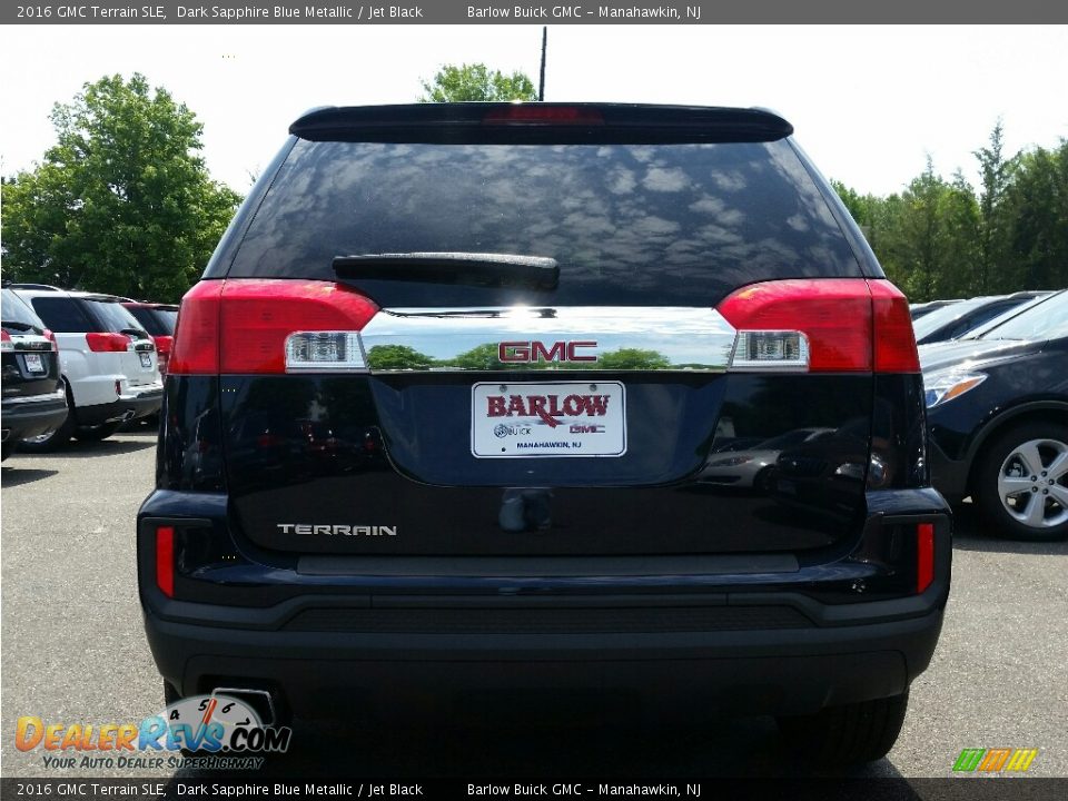 2016 GMC Terrain SLE Dark Sapphire Blue Metallic / Jet Black Photo #5