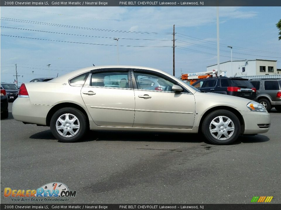 2008 Chevrolet Impala LS Gold Mist Metallic / Neutral Beige Photo #3