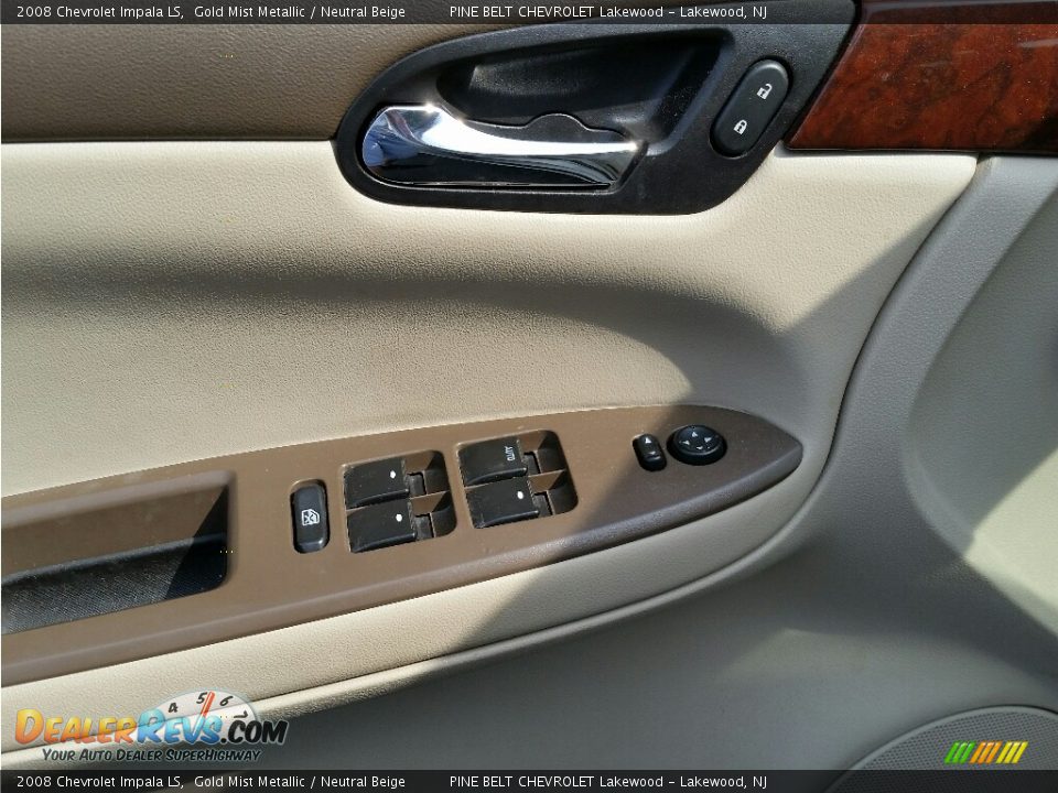 2008 Chevrolet Impala LS Gold Mist Metallic / Neutral Beige Photo #11