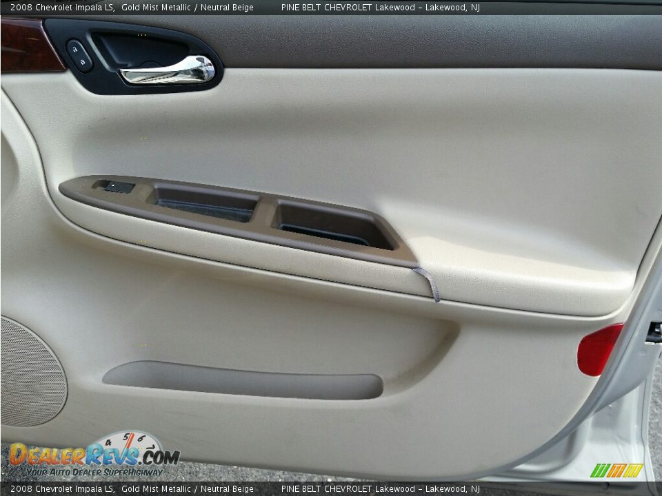2008 Chevrolet Impala LS Gold Mist Metallic / Neutral Beige Photo #21