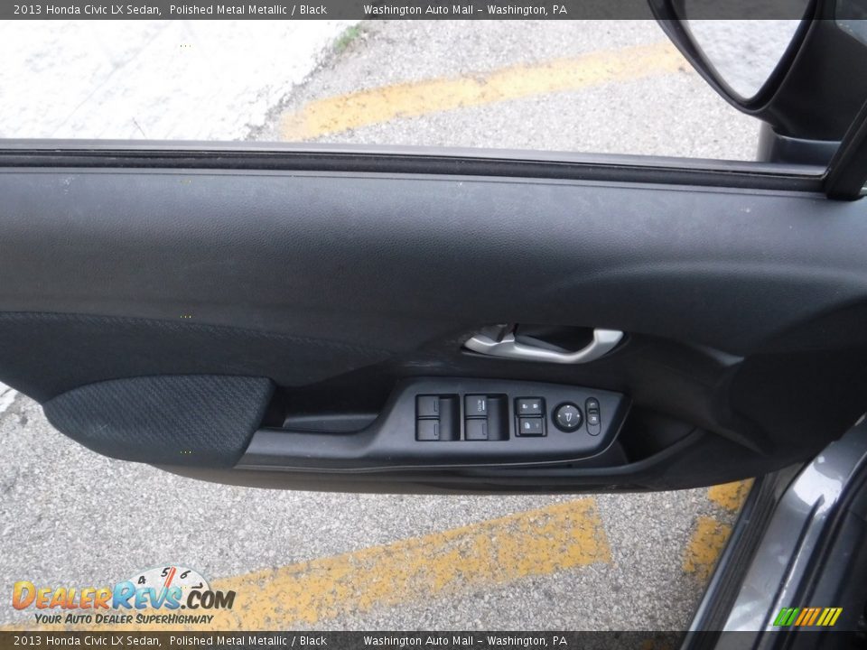 2013 Honda Civic LX Sedan Polished Metal Metallic / Black Photo #10